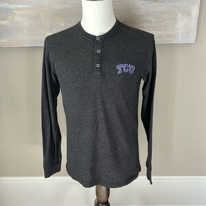 Colosseum TCU Henley style long sleeve t-shirt